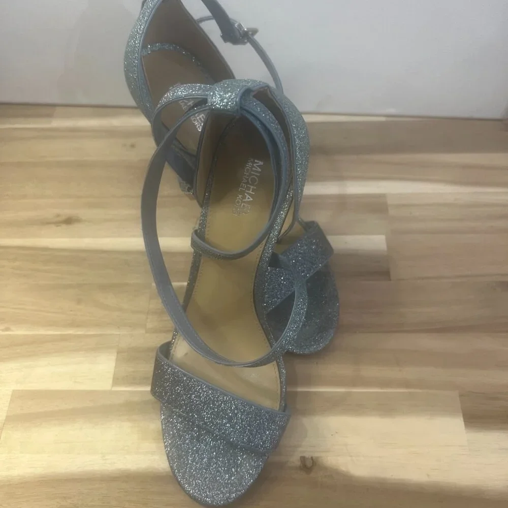 MICHAEL MICHAEL KORS Women's Astrid Stiletto Dress Sandals Size 7 Blue‎